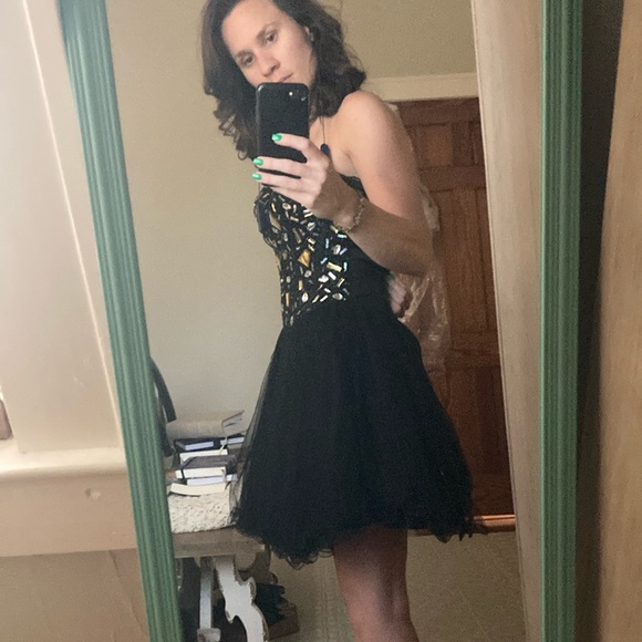 May queen Corset homecoming dress with tulle skirt ✨✨✨✨✨✨✨✨✨✨ - Picture 3 of 9